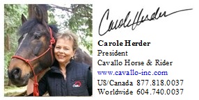 Carole Herder, President, Cavallo Horse and Rider