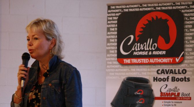 Image of President Carole Herder Speaking about proper farrier needs