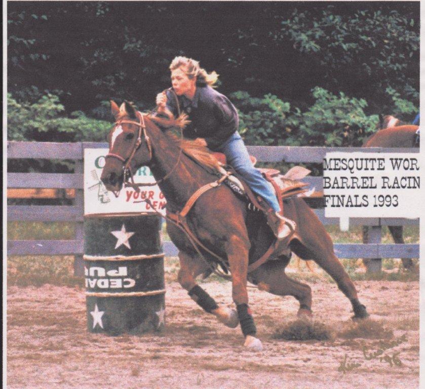 Image of Carole Herder riding Rocky