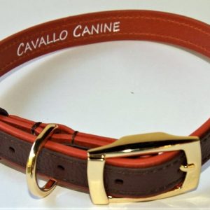 Cavallo Canine Leather Collar – Cocoa & Cinnamon
