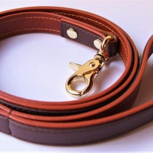 Cavallo Canine Leather Leash – Cocoa & Cinnamon