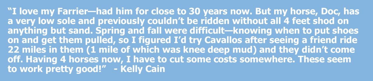 Kelly Cain - Cavallo Hoof Boots Farrier